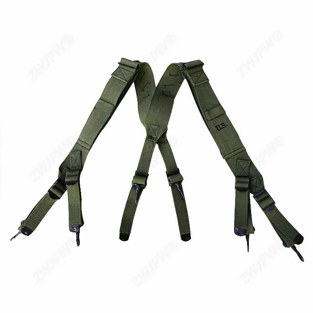 WW2 WWII 미국 육군 한국 전쟁 M1945 전투 필드 팩 멜빵 어깨 끈 군인 군사 전쟁 재연 장비